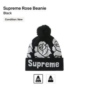 Supreme Rose Beanie “Black” 